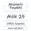 Clear Magnetic Label Holders, Side Load, 6 X 2.5, 10/pack