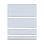 Clear Magnetic Label Holders, Side Load, 6 X 2.5, 10/pack