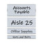 Clear Magnetic Label Holders, Side Load, 6 X 2.5, 10/pack