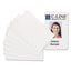 Pvc Id Badge Card, 3.38 X 2.13, White, 100/pack