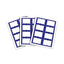 Laser Printer Name Badges, 3 3/8 X 2 1/3, White/blue, 200/box