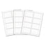 Laser Printer Name Badges, 3 3/8 X 2 1/3, White, 200/box