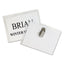 Name Badge Kits, Top Load, 4 X 3, Clear, Clip Style, 96/box