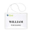 Name Badge Kits, Top Load, 4 X 3, Clear, Elastic Cord, 50/box