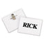 Name Badge Kits, Top Load, 4 X 3, Clear, Elastic Cord, 50/box