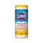 Disinfecting Wipes, 7 X 8, Crisp Lemon, 35/canister, 12/carton