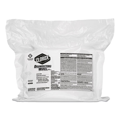 Disinfecting Wipes, Fresh Scent, 7 X 8, Fresh Scent, White, 75/canister, 6 Canisters/carton