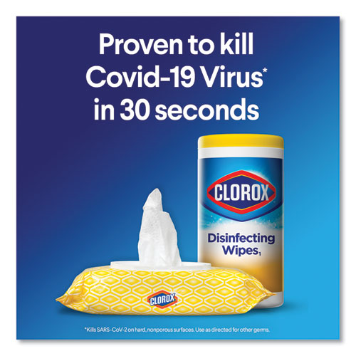Disinfecting Wipes, Fresh Scent, 7 X 8, Fresh Scent, White, 75/canister, 6 Canisters/carton