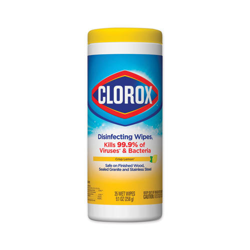 Disinfecting Wipes, Fresh Scent, 7 X 8, Fresh Scent, White, 75/canister, 6 Canisters/carton