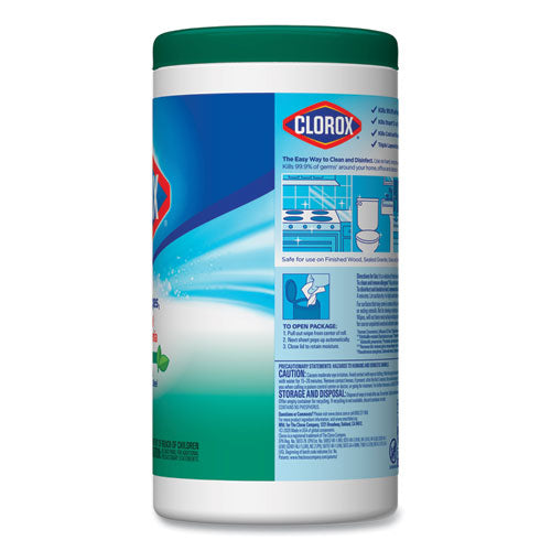 Disinfecting Wipes, Fresh Scent, 7 X 8, Fresh Scent, White, 75/canister, 6 Canisters/carton