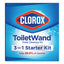 Toiletwand Disposable Toilet Cleaning System: Handle, Caddy And Refills, White