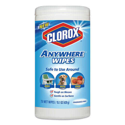 Disinfecting Wipes, 7 X 8, Lemon Fresh, 75/canister, 6/carton
