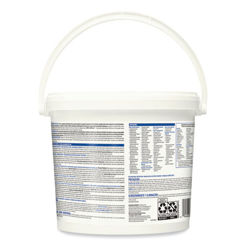 Bleach Germicidal Wipes, 12 X 12, Unscented, 110/canister, 2/carton