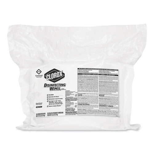 Disinfecting Wipes, Fresh Scent, 7 X 8, 700/bag Refill, 2/carton