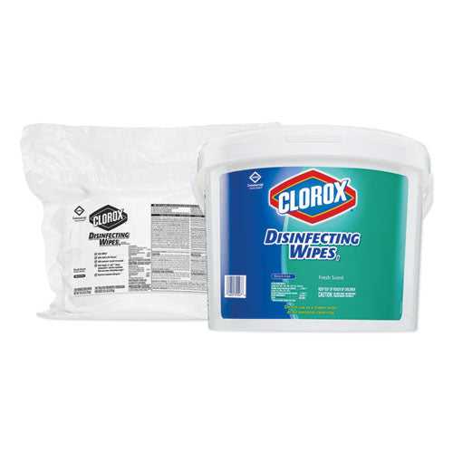 Disinfecting Wipes, Fresh Scent, 7 X 8, 700/bag Refill, 2/carton