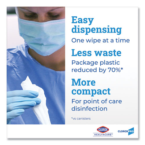 Versasure Cleaner Disinfectant Wipes, 1-ply, 12 X 12, White, 110/pouch