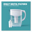 Water Filter Pitcher Advanced Replacement Filters, 3/pack