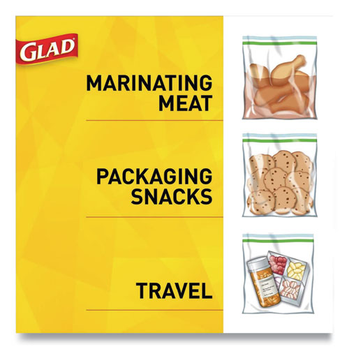 Sandwich Zipper Bags, 6.63" X 8", Clear, 600/carton