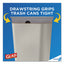 Forceflex Tall Kitchen Drawstring Trash Bags, 13 Gal, 0.72 Mil, 23.75" X 24.88", Gray, 100/box