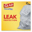 Odorshield Tall Kitchen Drawstring Bags, 13 Gal, 0.78 Mil, 24" X 27.38", White, 40 Bags/box, 6 Boxes/carton