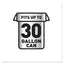 Drawstring Large Trash Bags, 30 Gal, 1.05 Mil, 30" X 33", Black, 90/carton