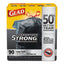 Drawstring Large Trash Bags, 30 Gal, 1.05 Mil, 30" X 33", Black, 15/box
