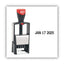 Self-inking Heavy-duty Line Dater With Microban, 1.25 X 0.63, Black