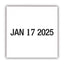 Self-inking Heavy-duty Line Dater With Microban, 1.25 X 0.63, Black