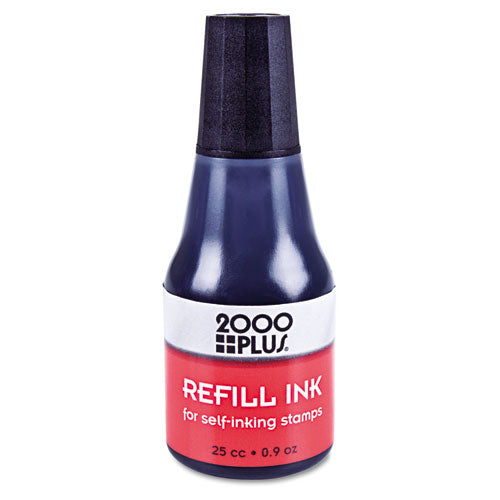 Self-inking Refill Ink, 0.9 Oz. Bottle, Blue