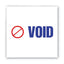 Pre-inked Shutter Stamp, Red/blue, Void, 1.63 X 0.5