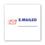Pre-inked Shutter Stamp, Red/blue, Emailed, 1.63 X 0.5