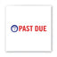 Pre-inked Shutter Stamp, Red/blue, Past Due, 1.63 X 0.5
