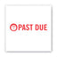 Pre-inked Shutter Stamp, Red, Past Due, 1.63 X 0.5