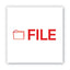 Pre-inked Shutter Stamp, Red, File,.63 X 0.5