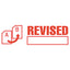 Pre-inked Shutter Stamp, Red, Revised, 1.63 X 0.5