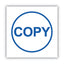 Pre-inked Round Stamp, Copy, 0.63" Dia, Blue