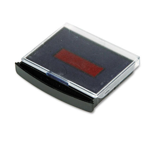 Replacement Ink Pad For 2000 Plus Two-color Word Daters, Blue/red