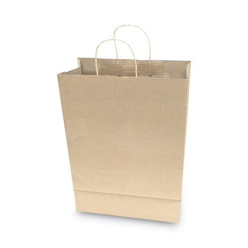 Premium Shopping Bag, 12" X 6.5" X 17", Brown Kraft, 50/box