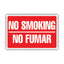 Two-sided Signs, No Smoking/no Fumar, 8 X 12, Red