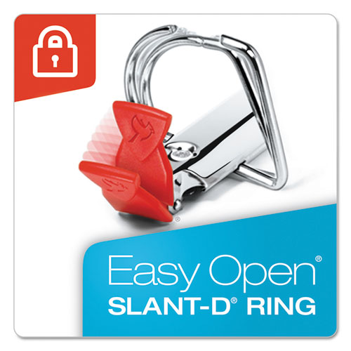 Premier Easy Open Clearvue Locking Slant-d Ring Binder, 3 Rings, 4" Capacity, 11 X 8.5, Black