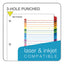 Onestep Printable Table Of Contents And Dividers, 26-tab, A To Z, 11 X 8.5, White, Assorted Tabs, 1 Set