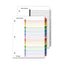 Onestep Printable Table Of Contents And Dividers, 12-tab, Jan. To Dec., 11 X 8.5, White, Assorted Tabs, 1 Set