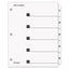 Onestep Printable Table Of Contents And Dividers, 5-tab, 1 To 5, 11 X 8.5, White, White Tabs, 1 Set