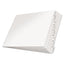 Paper Insertable Dividers, 8-tab, 11 X 17, White, Clear Tabs, 1 Set