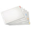 Paper Insertable Dividers, 8-tab, 11 X 17, White, Clear Tabs, 1 Set