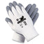 Ultra Tech Foam Seamless Nylon Knit Gloves, X-large, White/gray, Dozen