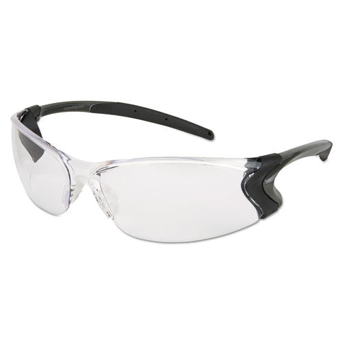 Backdraft Glasses, Clear Frame, Hard Coat Gray Lens