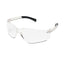 Bearkat Safety Glasses, Wraparound, Black Frame/clear Lens