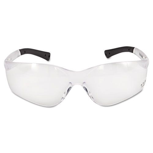 Bearkat Magnifier Safety Glasses, Clear Frame, Clear Lens