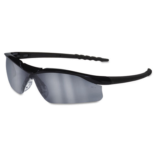 Dallas Wraparound Safety Glasses, Metallic Blue Frame, Clear Anti-fog Lens